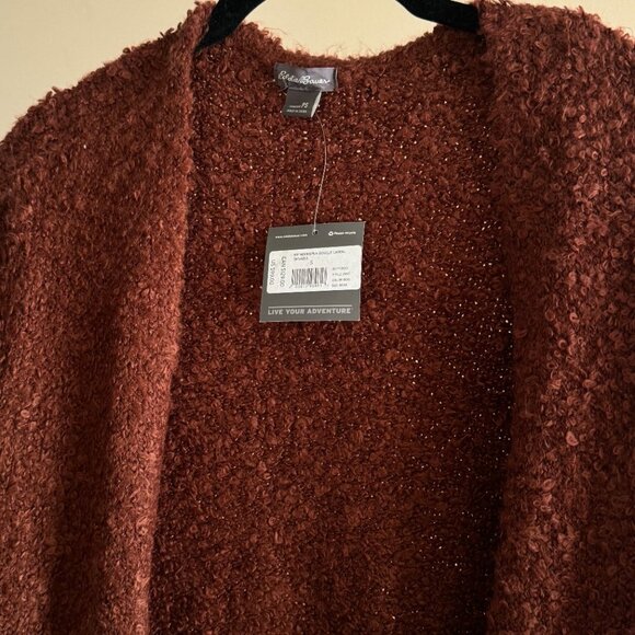 Eddie Bauer Long Brown Moonspun Cardigan NEW w/ tag - Picture 5 of 12